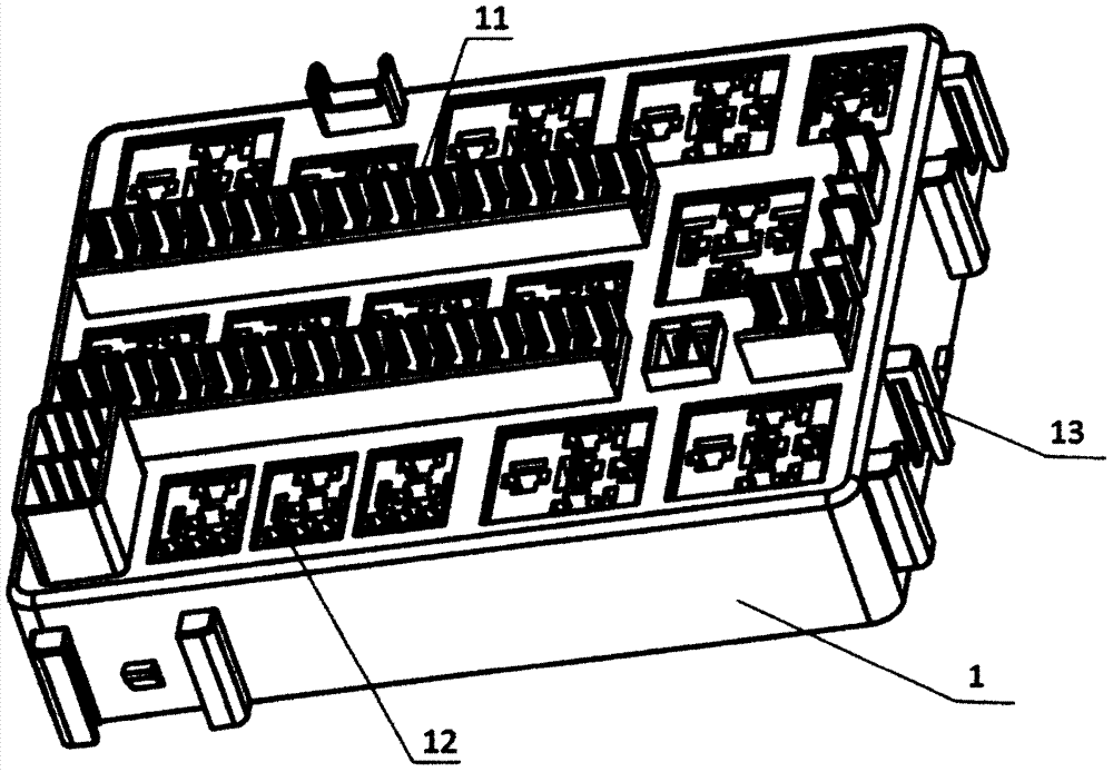 一種汽車二十二路熔斷器盒的制造方法與工藝