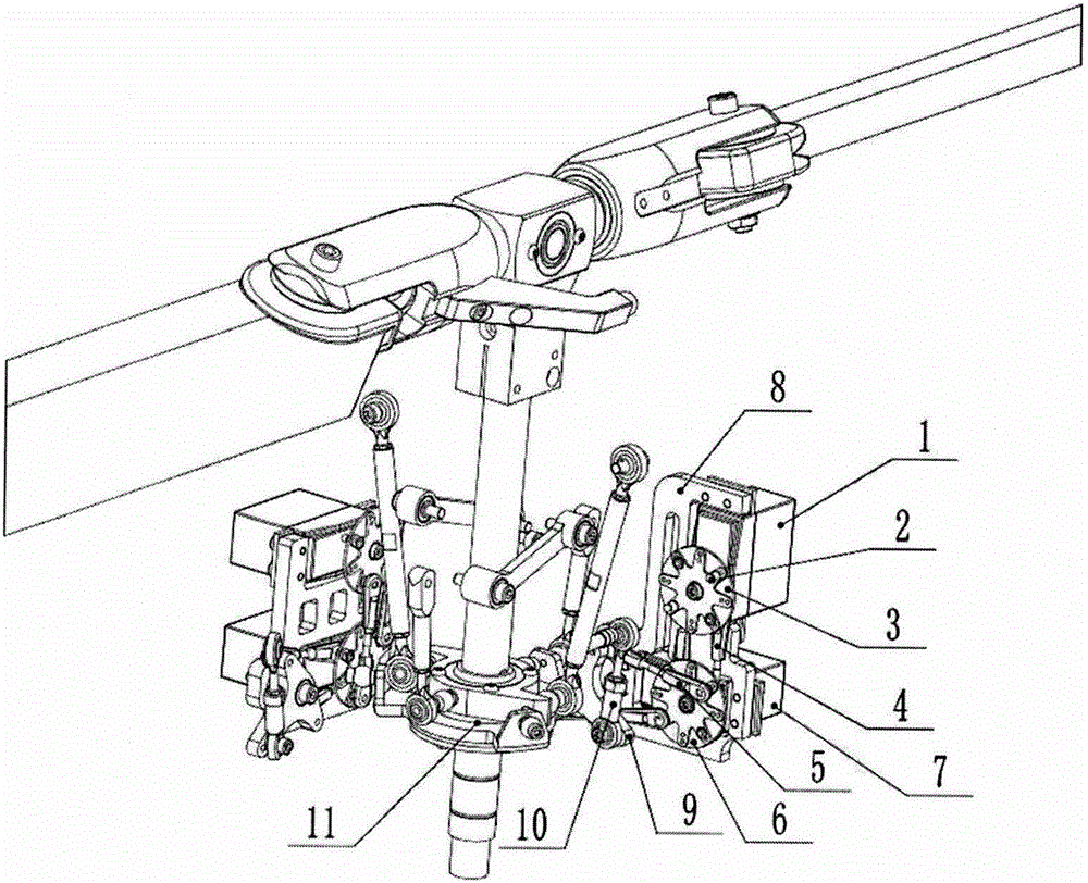 植保无人机十字盘双并联舵机结构的制造方法与工艺