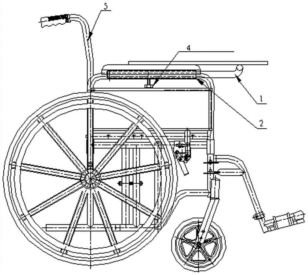 一种带餐板的轮椅的制造方法与工艺