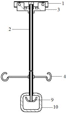 一種天軌輸液架裝置的制造方法