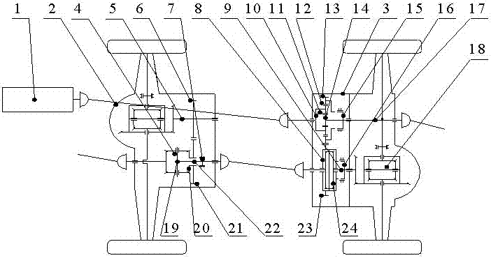 一種8×8驅動汽車的分動結構的制造方法與工藝