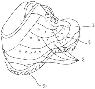 一种具有立体模压鞋面的运动鞋的制造方法与工艺