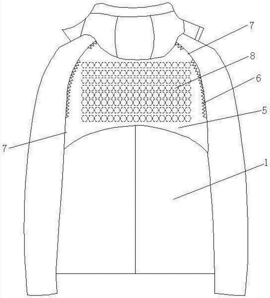 一种具有背包挡雨功能的衣服的制造方法与工艺
