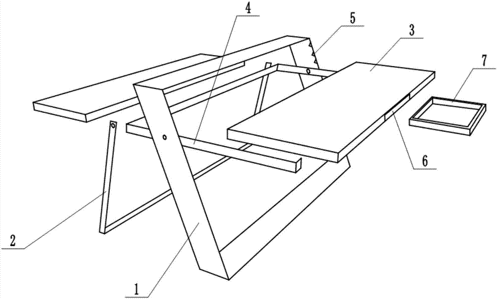 可折叠式办公桌的制造方法与工艺