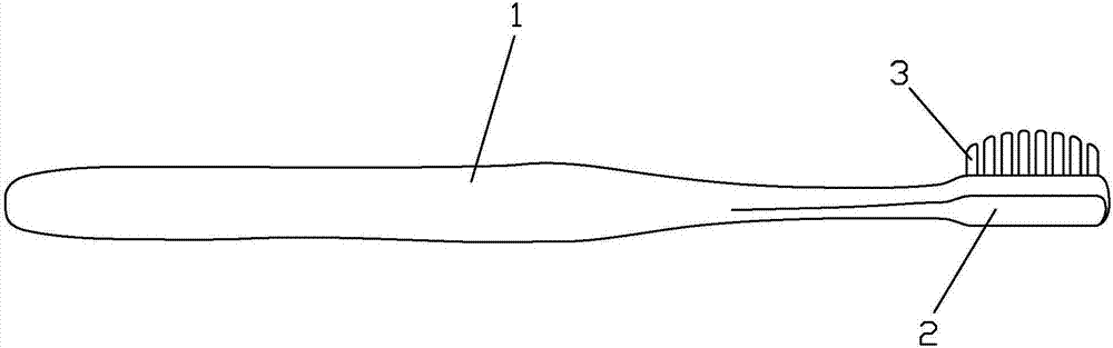 一种刷毛弧形切割的牙刷的制造方法与工艺