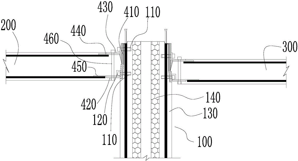 一种墙板与楼层板和阳台板的干拼钢连接结构的制造方法与工艺