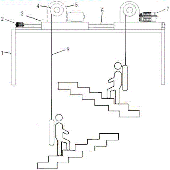 一种公共楼道爬楼助力装置的制作方法