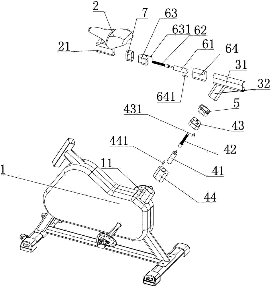 一种动感单车的座垫电动调节结构的制造方法与工艺
