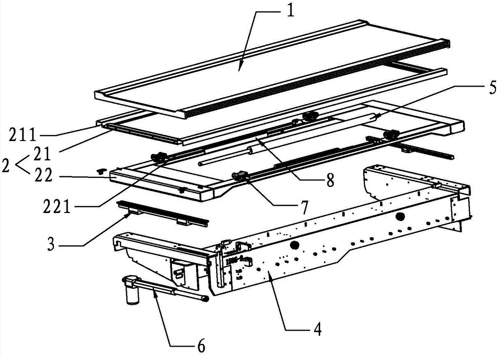 一种电动床四向浮动床板的装置的制造方法