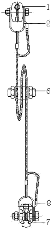 一种带8字中环的可调整体载流吊弦的制造方法与工艺