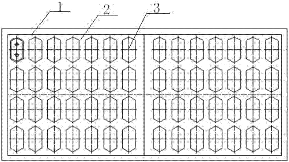 一種拉伸六邊形馬賽克瓷磚的模具總成的制造方法與工藝