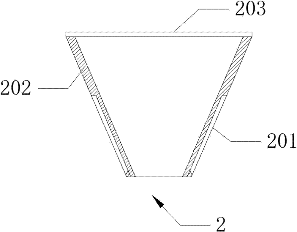 一种塑料王内衬漏斗装置的制作方法