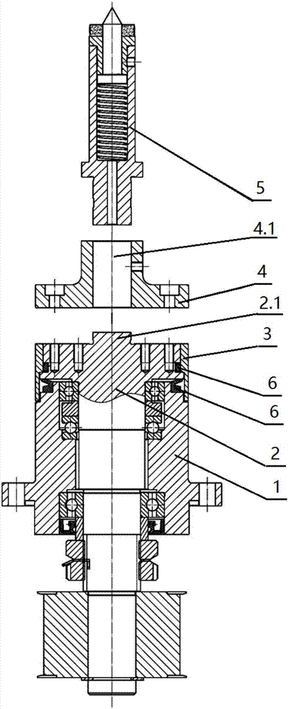 立式淬火机床通用旋转顶尖装置的制造方法