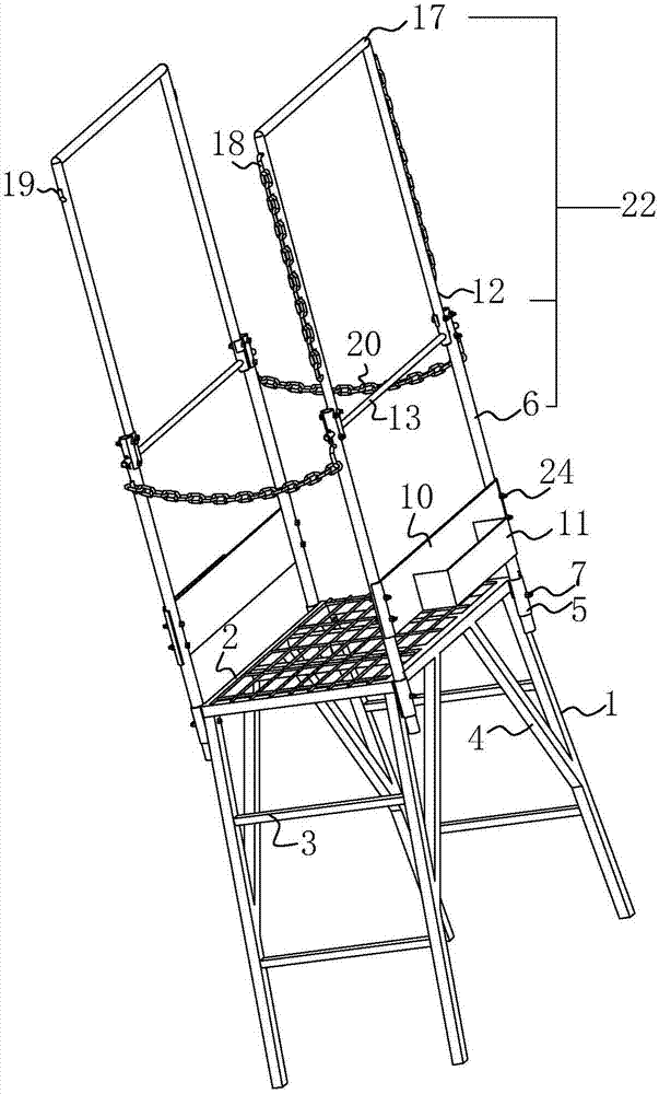 一种铝模板拆装用攀高凳的制造方法与工艺