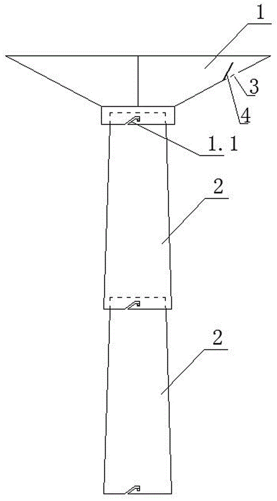 用于输电线路掏挖式基础施工的带溜筒下料斗的制造方法与工艺