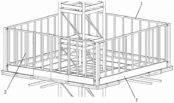 一種工具式塔吊附墻安裝操作平臺的制造方法與工藝