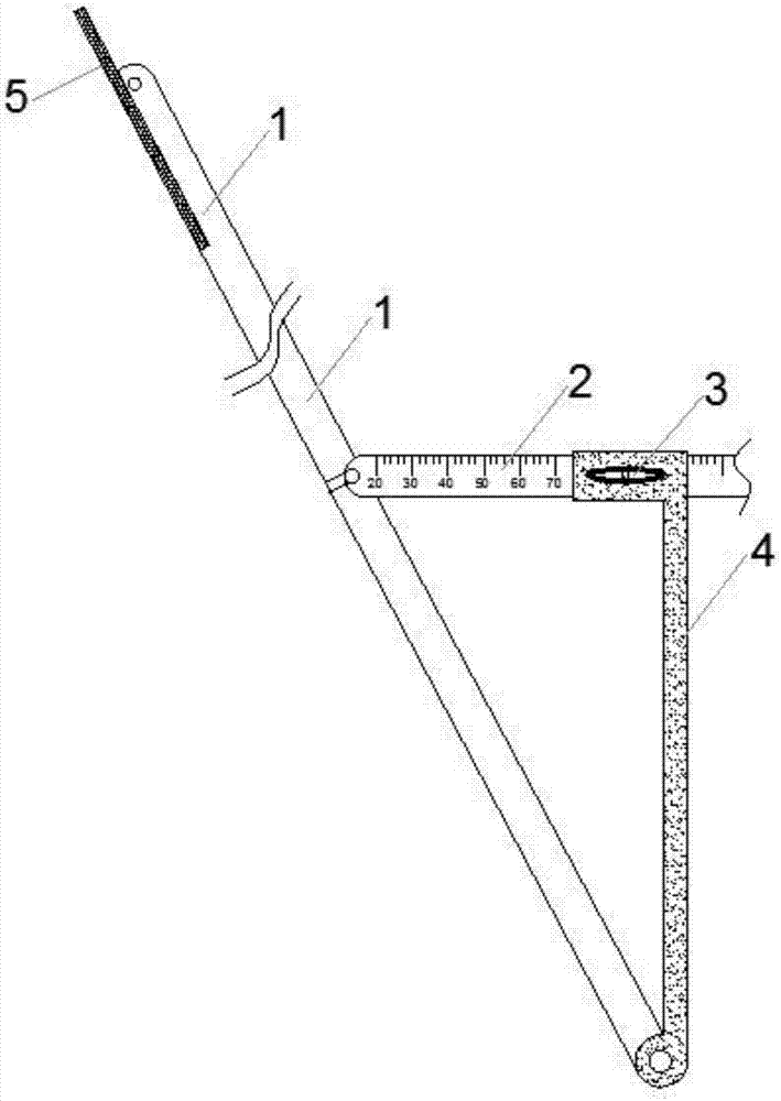 一种用于测量土方放坡坡度的量尺的制造方法与工艺
