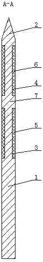 專(zhuān)用于同軸電纜芯線導(dǎo)體導(dǎo)出的刺入式導(dǎo)針及其施工方法與流程