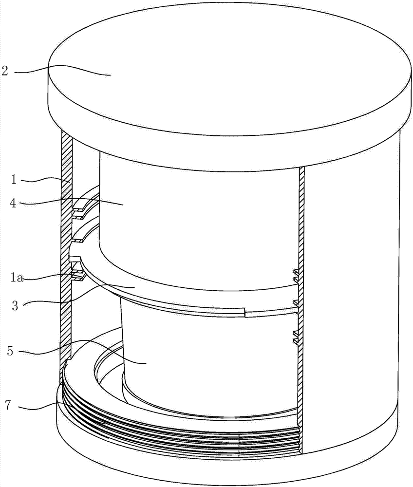一种外卖送餐桶的防晃动结构的制造方法与工艺