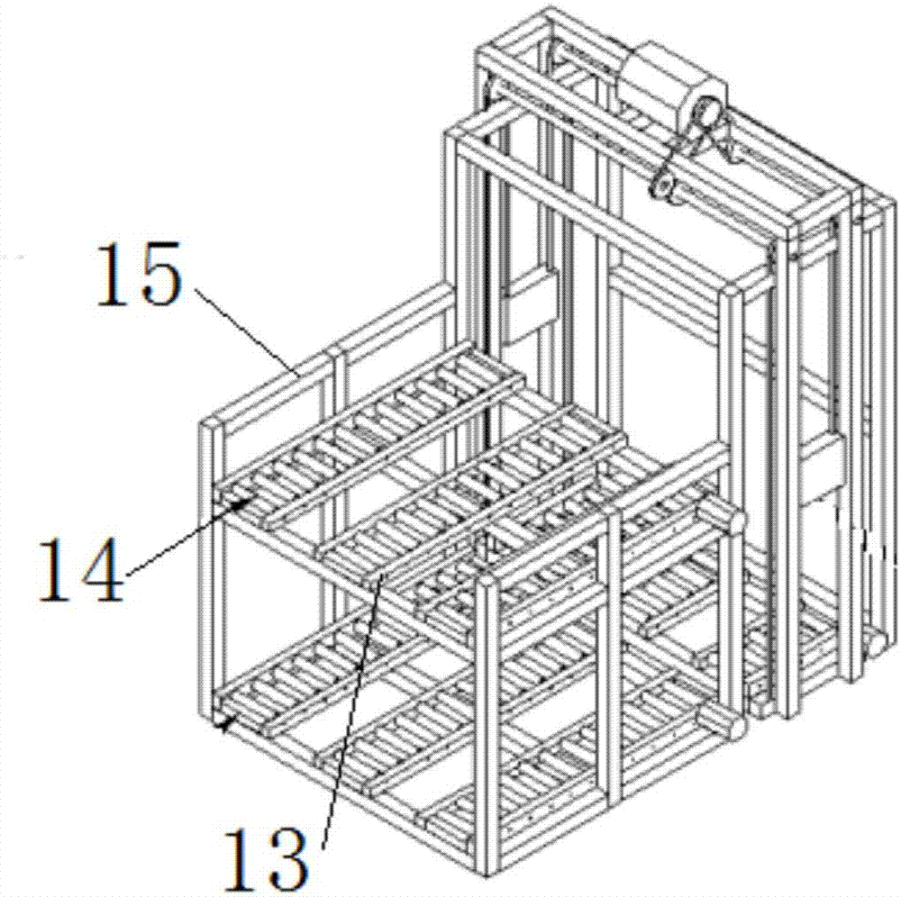 一种注塑机线边铁容器周转架的制造方法与工艺