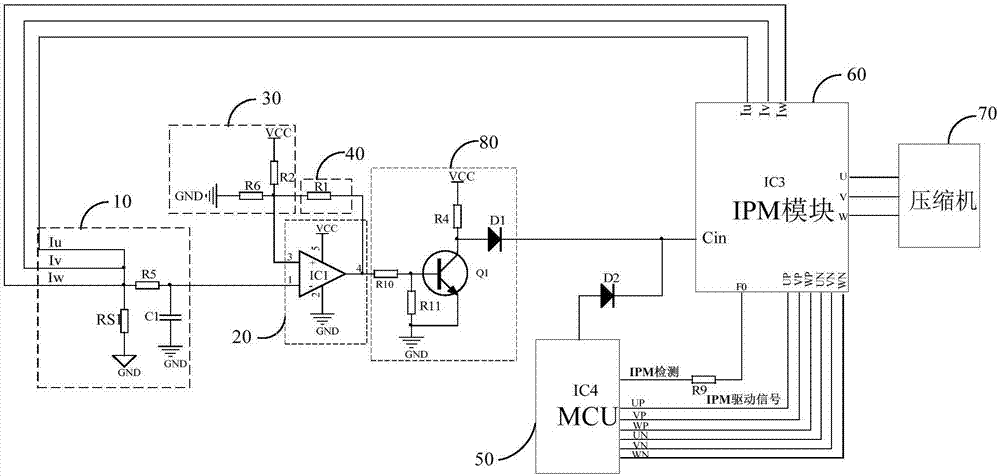 壓縮機(jī)保護(hù)電路和空調(diào)器的制造方法與工藝