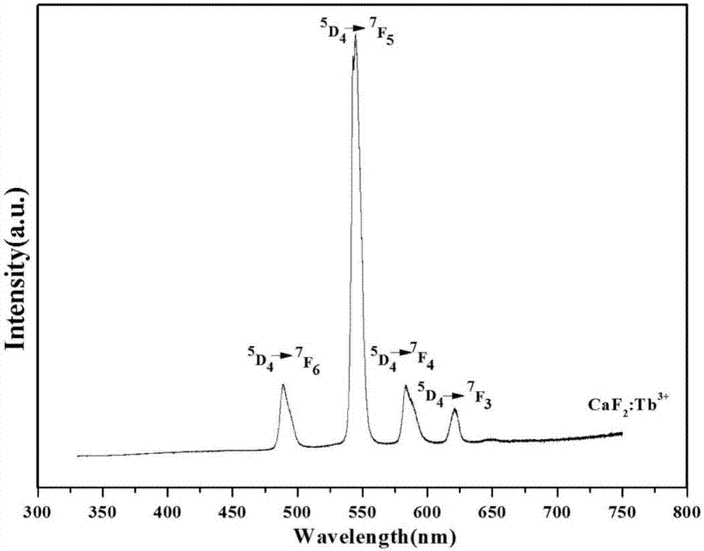 一种具有正交相结构的RE3+掺杂CaF2纳米发光材料及其制备方法与流程