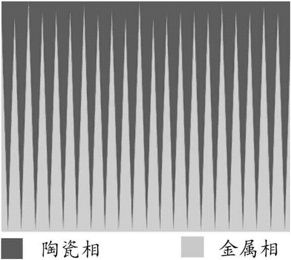 一种梯度双连续结构的陶瓷/金属复合材料以及其制备方法和应用与流程