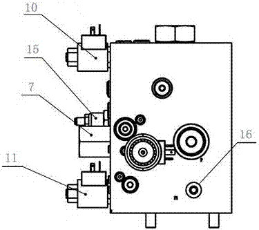 一种差动油缸控制的插装式集成块的制造方法与工艺