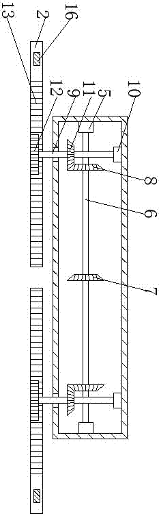 可平移六联投影幕门装置的制造方法
