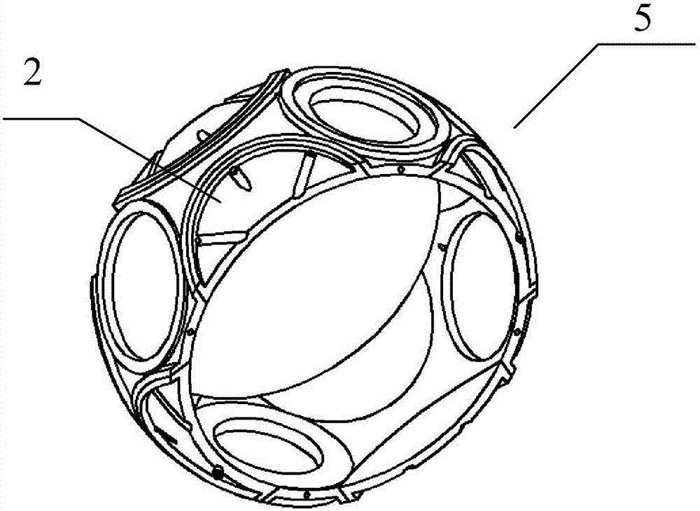 一種慣性穩(wěn)定平臺組合式球形框架的制造方法與工藝