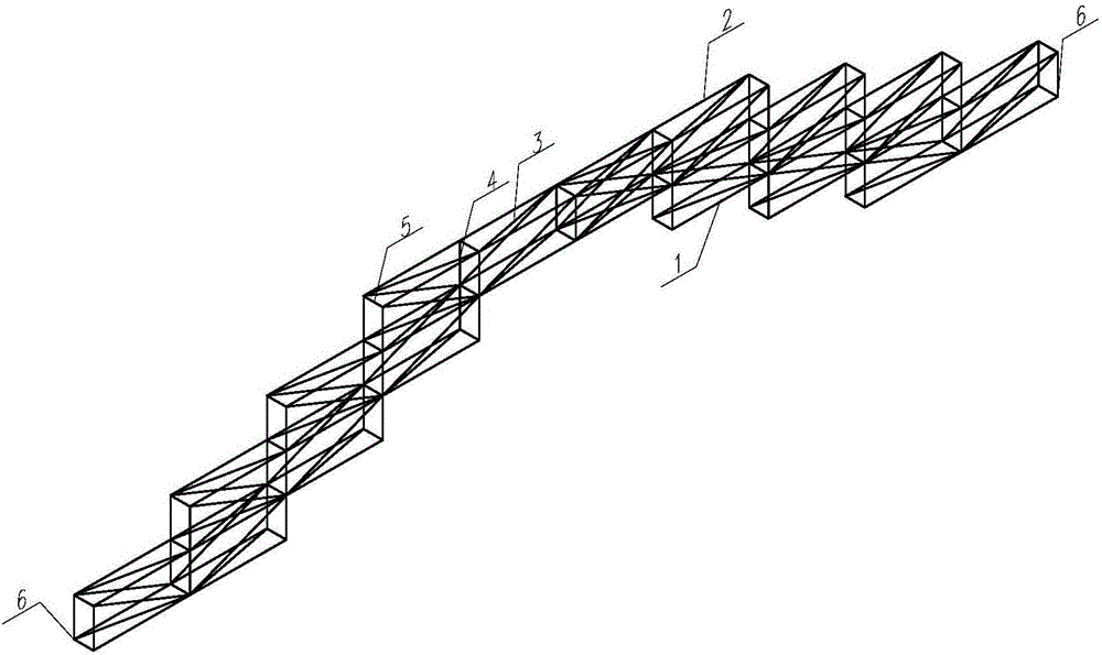 一种台阶式多层拱形桁架的制造方法与工艺