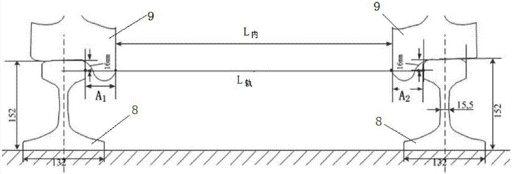 車載鋼軌軌距測量系統(tǒng)及測量方法與流程