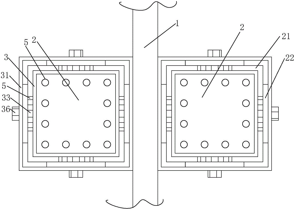 变形缝处框架柱加固结构的制造方法与工艺