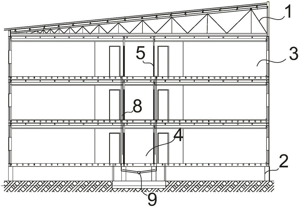 一种改进垂直连接结构的组合式模块化房屋的制造方法与工艺