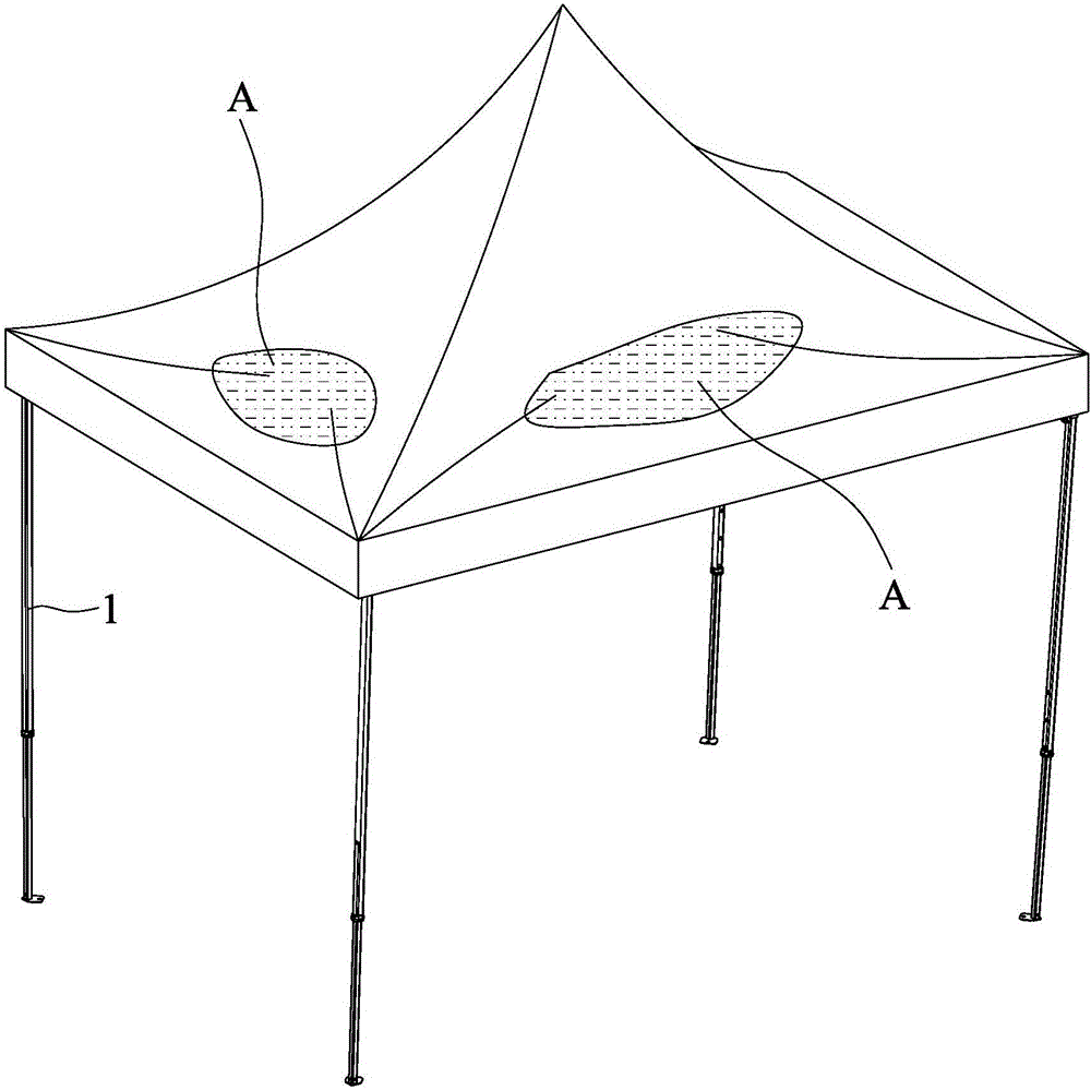 一种带屋檐结构的高顶帐篷的制造方法与工艺