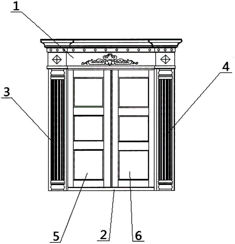一种法式罗马双开门的制造方法与工艺