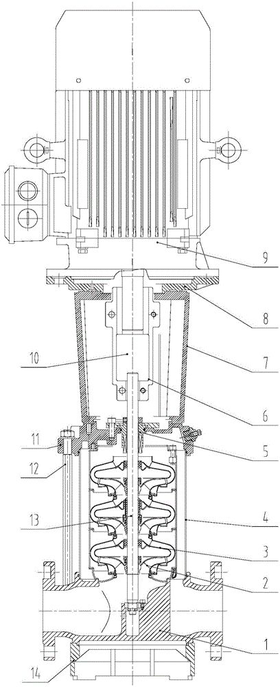 一种通用型连接支架的立式多级离心泵的制造方法与工艺