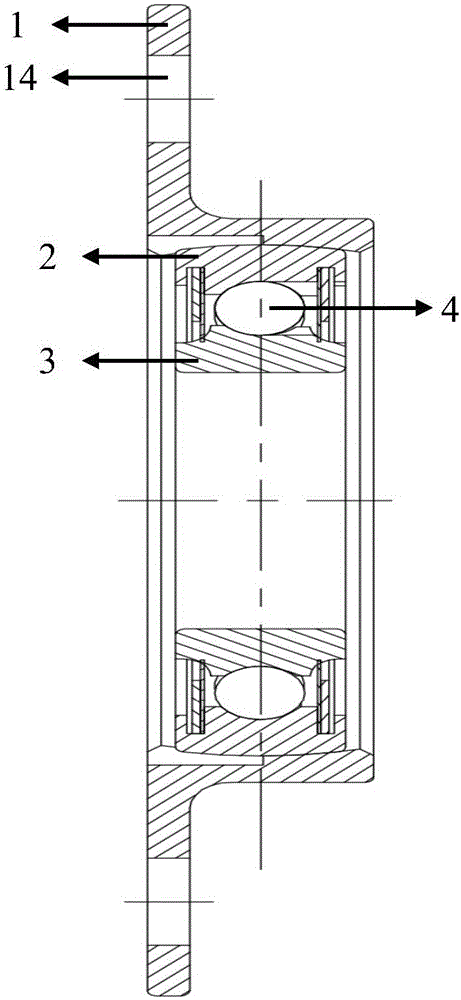 带法兰盘深沟球轴承的制作方法