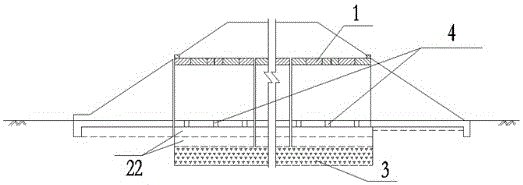 一种采用换填垫层分离式基础结构的暗桥的制造方法与工艺