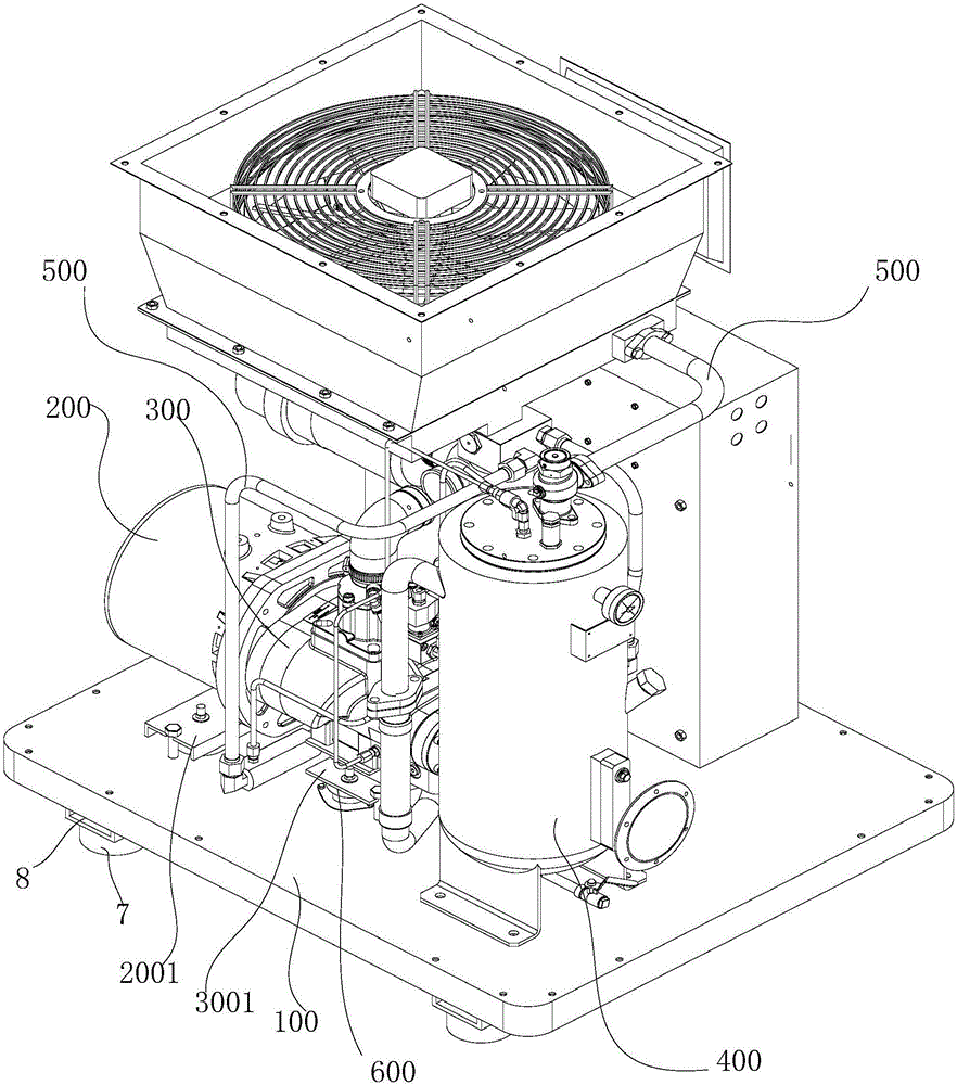一种安装有减震垫的空气压缩机的制造方法与工艺