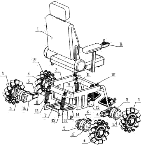 四轮驱动的万向电动轮椅的制造方法与工艺