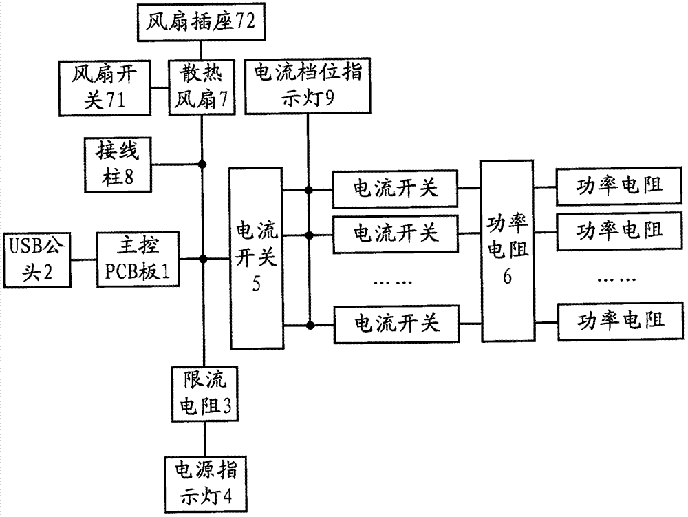 一種USB放電老化電阻電子負載器的制造方法與工藝