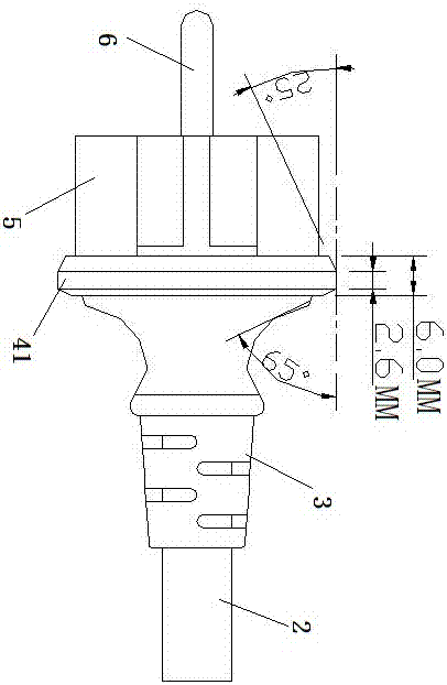 一種不帶接地兩插防水電源插頭的制造方法與工藝