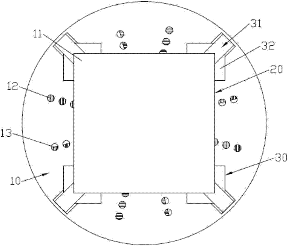 一種配合標(biāo)尺盤的設(shè)備接線夾孔位標(biāo)定支座的制造方法與工藝