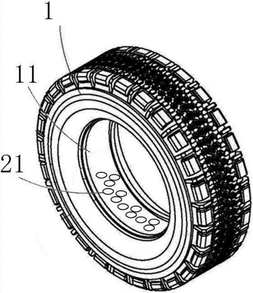 实心轮胎及其制作方法与流程
