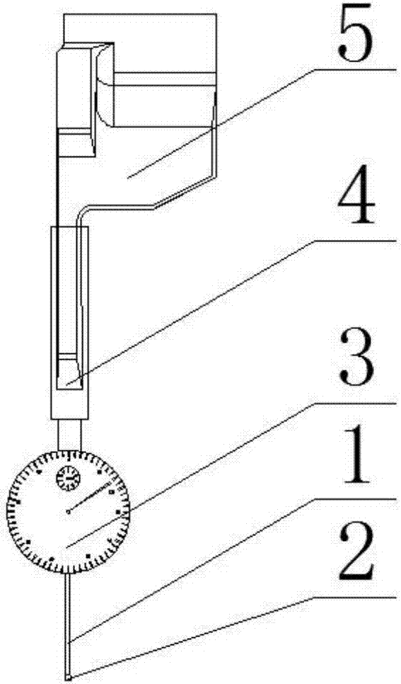 一种测量圆形工件表面槽口直径的检测装置和方法与流程
