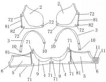 一种可自由组装的文胸的制造方法与工艺