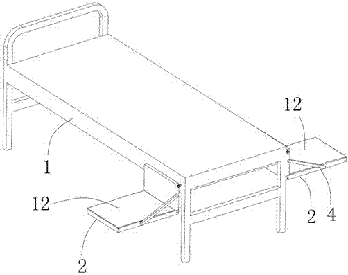 床尾餐板可展开式多功能病床的制造方法与工艺