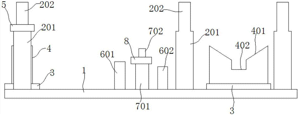 一種劍桿織機(jī)送經(jīng)箱支座中90°彎管的加工固定裝置的制造方法