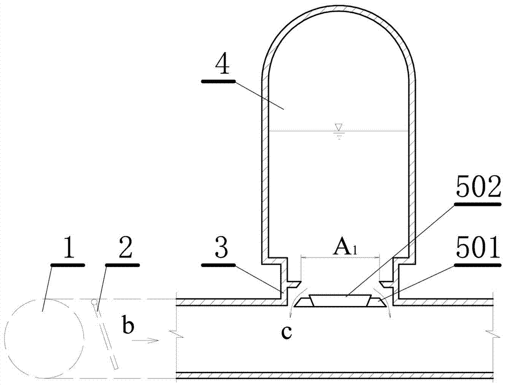一种防水锤的差压空气罐和设计方法与流程
